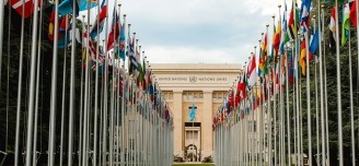 UN flags in Geneva - Free Online Mini World Class on Future Ethics  for Civil Society Leaders