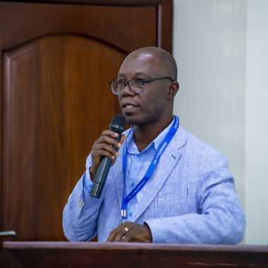 Dr Emmanuel Ansah at the Globethics Strategy Launch, 2023